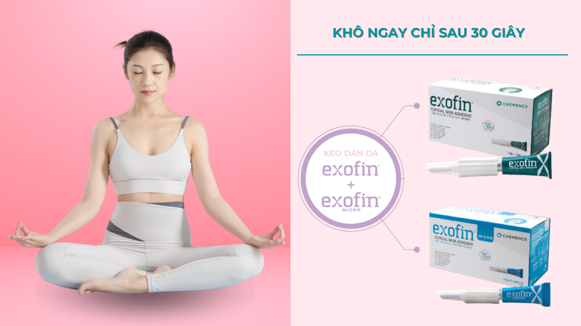 Keo dán da Exofin + Exofin Micro